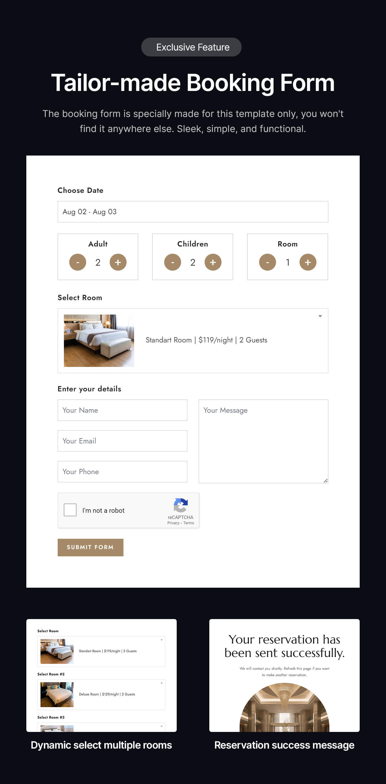 Almaris - The Ultimate Hotel Website Template