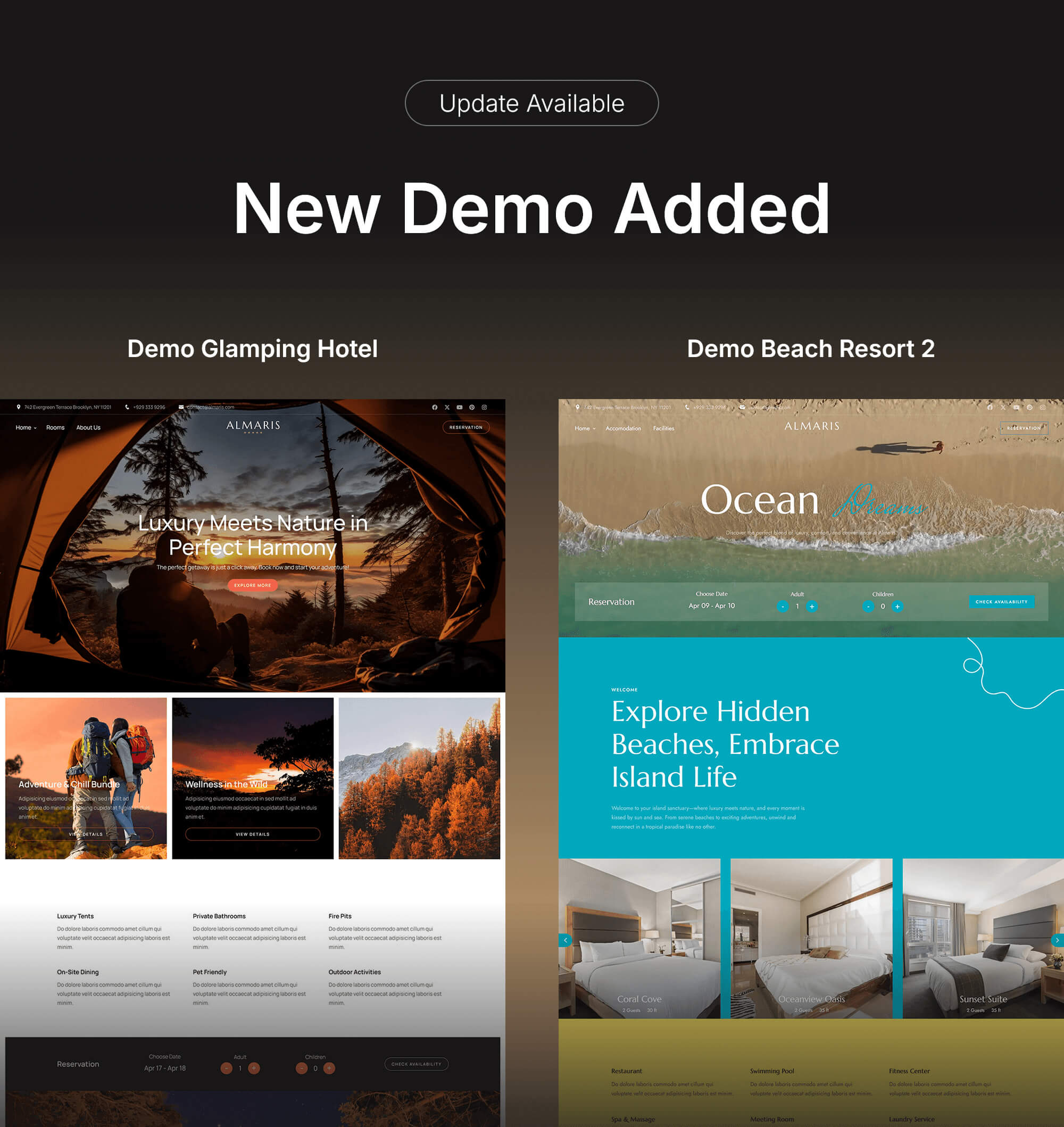 Almaris - The Ultimate Hotel Website Template