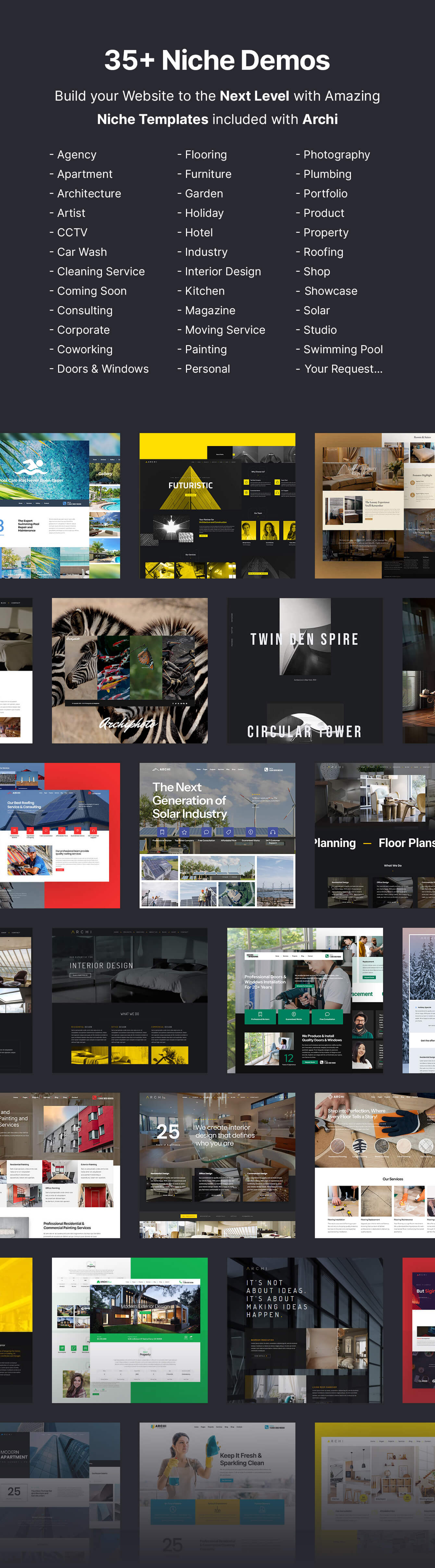 Archi - Creative Multipurpose Website Template - 3