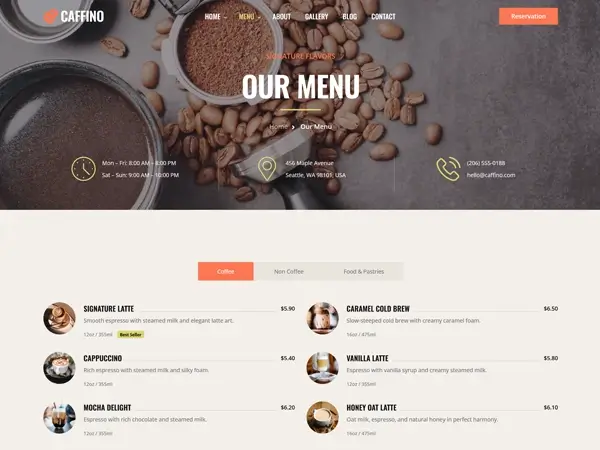 Menu Style 1