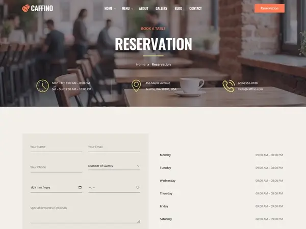 Reservation